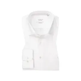 Eterna Langarmhemd Comfort Fit Weiß 40