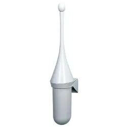 Blanc HYGIENIC *SALE* Toilettenbürste Designer Blanc, Wandmontage, hängend, geschlossen, verschiedene Designs : Farbe - Weiß (unverchromt)
