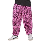 W WIDMANN MILANO Party Fashion - 80er Jahre Hose mit Zebra Muster, Jogginghose, Faschingskostüme