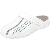 Abeba Clog 7310, OB FO EA SRC, weiß, Gr. 45