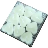 UncleS 9pcs Herzform Weihnachtsferien Teelichter Brennende Zeit Perfekt Für Feiertagsfeiern Und Warme Dekoration Teelichter