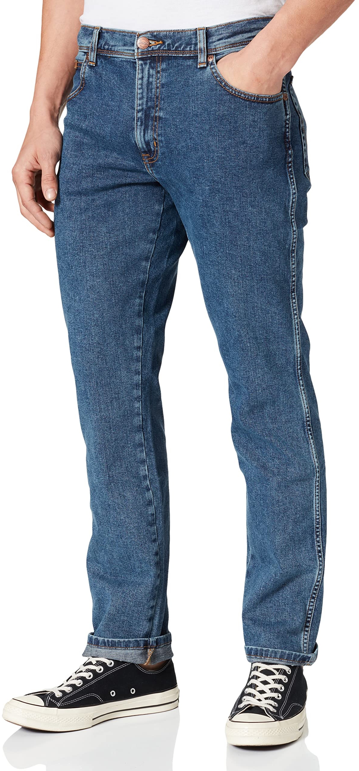 Wrangler Herren Texas Jeans, Stonewash, 34W / 44L