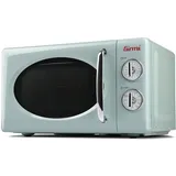 Girmi FM2100 Kombi-Mikrowelle, 1150 W, 20 Liter, Stahl, Wassergrün.