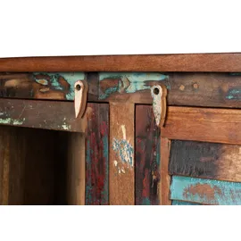 MASSIVMOEBEL24.DE Highboard 155 x 150 x 45 cm Mehrfarbig