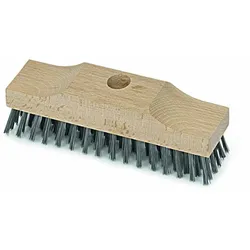 Nölle Drahtbesen Holz grau