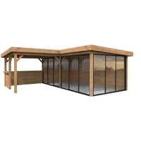 Palmako Gartenhaus Lenna 5,88 x 5,88 m Braun