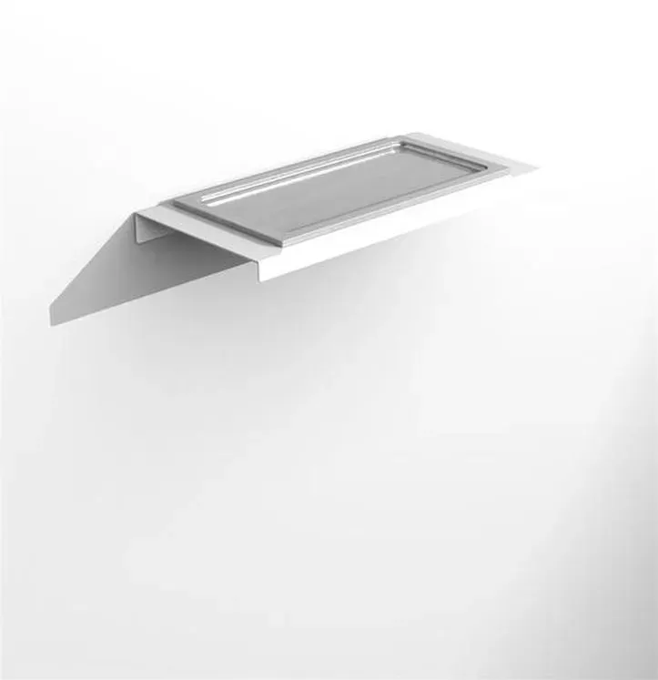 Glassdesign Aria Uno Ablage mit Einsatz VetroFreddo - Weiß matt