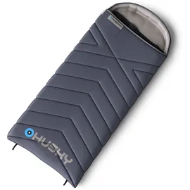 CUBES Husky Gizmo Schlafsack 3 Jahreszeiten bis -5°C, Warme Deckenschlafsack für Erwachsene und Kinder, Sommerschlafsack für Camping, Trekking, Outdoor und Indoor (Dunkelblau, 220x90)