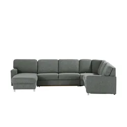 smart Wohnlandschaft  Valencia ¦ grau ¦ Maße (cm): B: 341 H: 90 T: 240.0