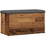 vidaXL Sitzbank Altholz-Optik Silber 82 x 42 x 45 cm