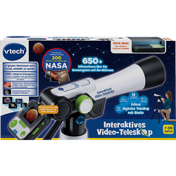 VTECH Interaktives Video-Teleskop Kinderteleskop, Mehrfarbig