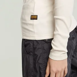 G-Star für Damen. D26905-E136-111 A-Linien-T-Shirt Slim Rib Mock beige S