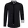 RUSTY NEAL Langarmhemd RUSTY NEAL, Herren, Gr. 4XL, EURO-Größen, schwarz (schwarz, grau), 60% Baumwolle, 37% Polyester, 3% Elasthan, unifarben, Hemden, mit Krawatte