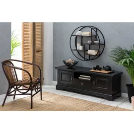 SIT Möbel Panama Wandregal 75 x 20 x 75 cm Schwarz