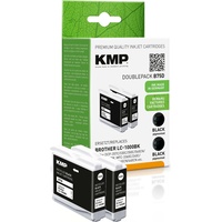 KMP kompatibel zu Brother LC1000BK schwarz 2er Set
