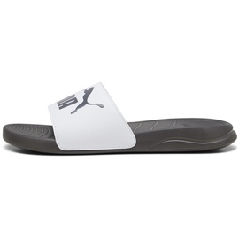 Puma Popcat 20 Slide Sandal, White Dark Coal, 42