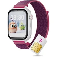 SaveFamily SaveWatch+ Kinder Smartwatch mit Telekom SIM-Karte + 30€ Amazon-Gutschein nach Registrierung - Kinderuhr mit GPS und Anruf Funktion, Nachrichten, Schulmodus, SOS (Avocado | Schwarz)