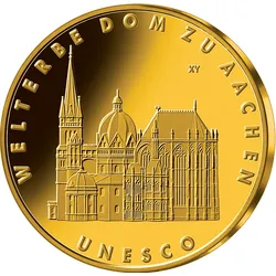 100 Euro Goldmünze 2012 "UNESCO Welterbe - Dom zu Aachen", A