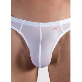 Olaf Benz Herren Ministring weiß Mikrofaser/Funktion unifarben, weiß, NOS