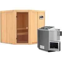 Karibu Kotka inkl. 9 kW Bio-Ofen + ext. Steuerung