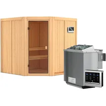 Karibu Kotka inkl. 9 kW Bio-Ofen + ext. Steuerung