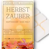 Interluxe Duftwachs Duft Herbstzauber Duftnote Duftrichtung Wellness Spa angenehm duftend Waxmelt 100% pflanzlich Duftwachswürfel Duftwachsblock Wachs mit Duftöl