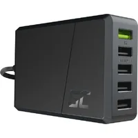 Green Cell GreenCell GC ChargeSource 5 5xUSB 52W with Ultra Charge and Smart 52 W, Fast Charge), USB Ladegerät, Schwarz