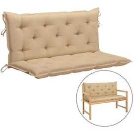 vidaXL Auflage 120 x 50 x 7 cm beige 2 St.