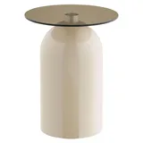 VCM ebuy24 Eckbord Solveig 40 x 40 cm) | Beige - Beige