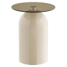 VCM ebuy24 Eckbord Solveig 40 x 40 cm) | Beige - Beige