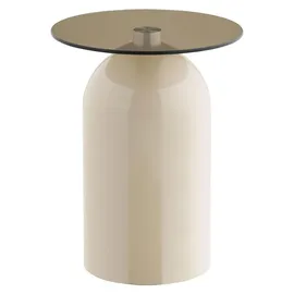 VCM ebuy24 Eckbord Solveig 40 x 40 cm) | Beige - Beige