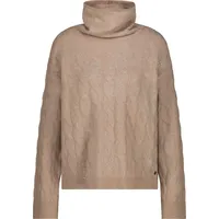 Monari Pullover mit Glitzerdruck milk chocolate | 40