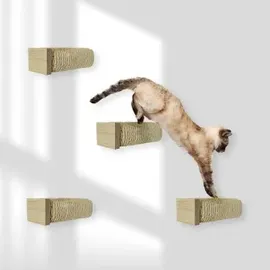 Rohrschneider Katzentreppe 4 Stück Natur/Beige