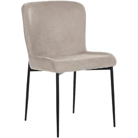 Beliani Esszimmerstuhl ADA taupe 2er Set