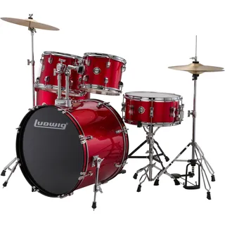 Ludwig Accent Drive Shellset Red