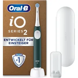 Oral-B iO Series 2 Forest Green Special Edition + Reiseetui + Aufsteckbürstenhalter