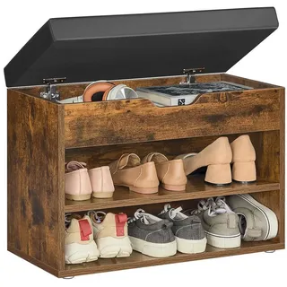 VASAGLE Schuhbank 30 x 60 x 44 cm braun