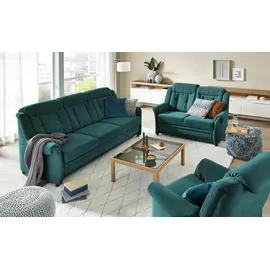 Polstermöbel Oelsa Fernsehsessel Andorra Mikrofaser 87 x 108 x 110 cm Türkis/Petrol mit Rollen