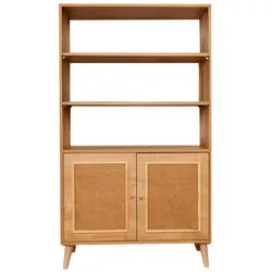 Dmora Bücherregal Dmoutinh, Büroregal, Mobiler Buchhalter, Bücherbrett, 90x40h110 cm, Eiche