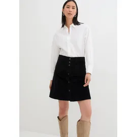bonprix Cordrock Damen Schwarz 44
