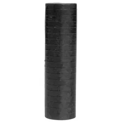 5 Rollen Papier Luftschlangen schwarz