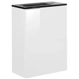 Fackelmann Waschbeckenunterschrank 44 x 60 x 24,3 cm Weiß