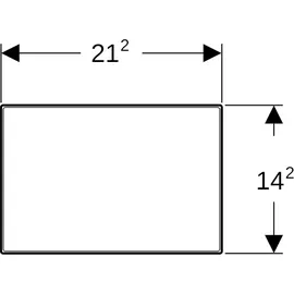Geberit Abdeckplatte Omega 115082SI1 115,0 x 1,0