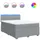 vidaXL Boxspringbett 140 x 200 cm Hellgrau