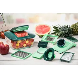 Genius Nicer Dicer Chef, Set 15-tlg., grün