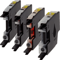 4 Ampertec Tinten kompatibel mit Brother LC-1280XL Multipack KCMY
