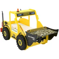deinbett Autobett Bagger ¦ gelb ¦ Maße (cm): B: 116 H: 150