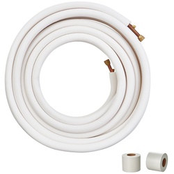 VEVOR 3/8"x5/8" x50 Fuß Mini Split Line Set Isolierte Kupferrohre AC Ductless