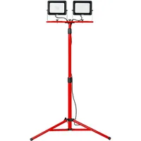 Stier Duo SMD-LED-Baustrahler 2x30W 2x2400 Lumen mit Stativ
