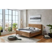 Meise Möbel Jona Boxspringbett Metallfuß/Stoff Luis 100% - Schwarz
